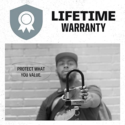 Kryptonite New-U Evolution Series 4 LS Bicycle U-Lock, Black, 4' x 11.5' 14mm (002147)