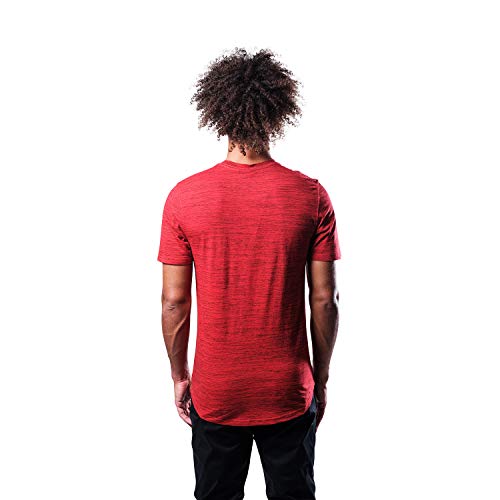 Ultra Game NBA Houston Rockets Mens Space Dye Tee Shirt, Team Color, Small