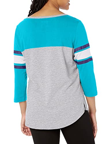 Ultra Game NBA Charlotte Hornets Womens Sleepwear Super Soft Hacci Pajama Loungewear Pants, Heather Gray, Small