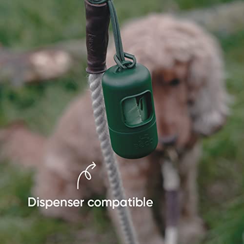 Beco Dog Poop Bags, 270 Strong and Disposable Waste Bags for Dogs, Leak-Proof and Odor-Blocking Dispenser Refill Rolls, 18 Rolls of 15 Fresh Mint Scented Doggy Bags