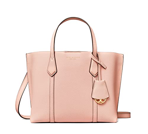 Tory Burch Perry Small Triple Compartment Leather Tote Bag, Shell Pink