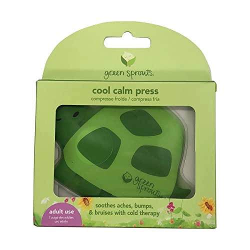 green sprouts Cool Calm Press | Soothes aches, bumps, and bruises with cold therapy | Filled with non-toxic gel, Flexible when frozen, Reusable