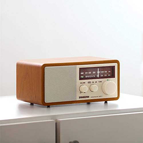 Sangean WR-11 Wood Cabinet AM/FM Table Top Analog Radio Wooden