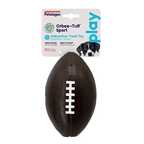 Planet Dog Orbee-Tuff Football Treat-Dispensing Dog Chew Toy