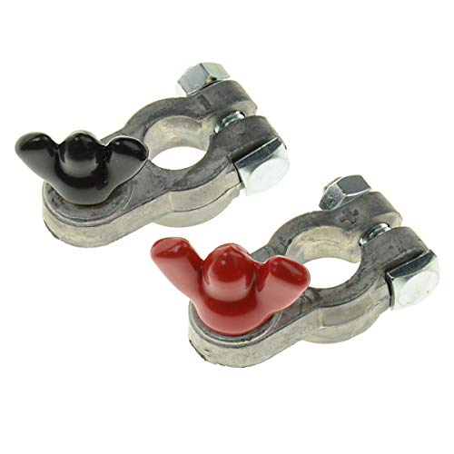 Shoreline Marine Terminals Battery Kit | Easy to Install | 5/16' Negative Terminal and 3/8' Positive Terminal