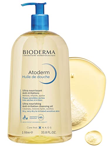 Bioderma - Atoderm - Cleansing Oil - Face and Body Cleansing Oil - Soothes Discomfort - Cleansing Oil for Very Dry Sensitive Skin