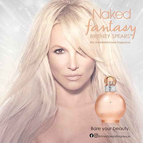 Britney Spears Naked Fantasy Limited Edition, Eau De Parfum EDP Spray for Women, 3.3 Fl Oz