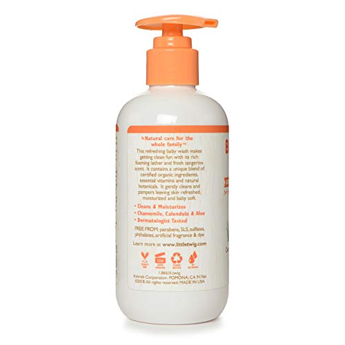 Little Twig® Baby Wash, Natural Plant Derived Formula, Tangerine, 8.5 fl oz