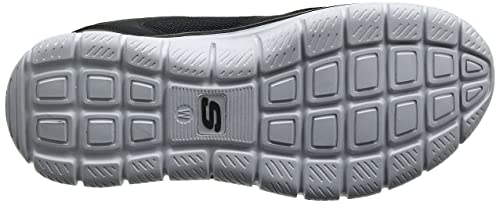 Skechers mens Track Scloric Oxford, Black/Red, 12 US