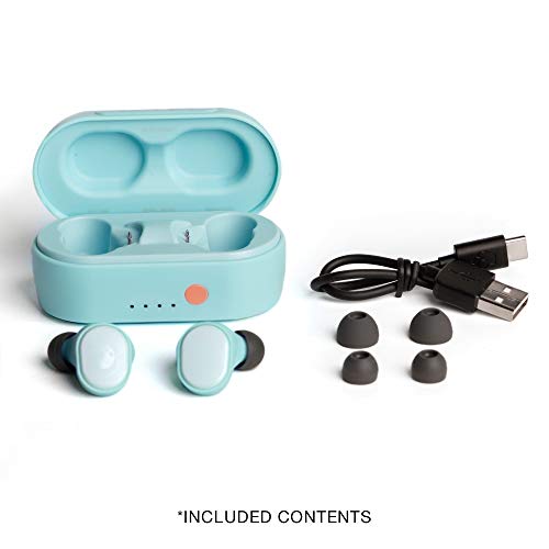 Skullcandy Sesh Evo True Wireless In-Ear Bluetooth Earbuds Compatible with iPhone and Android / Charging Case and Microphone / Great for Gym, Sports, and Gaming IP55 Water Dust Resistant - Blue