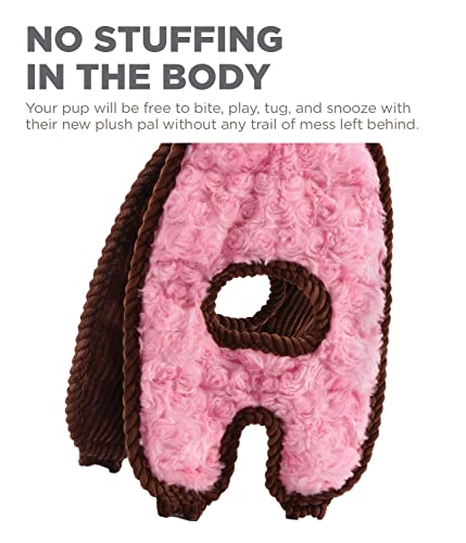 Charming Pet Cuddle Tugs Pig Plush Interactive Dog Tug Toy