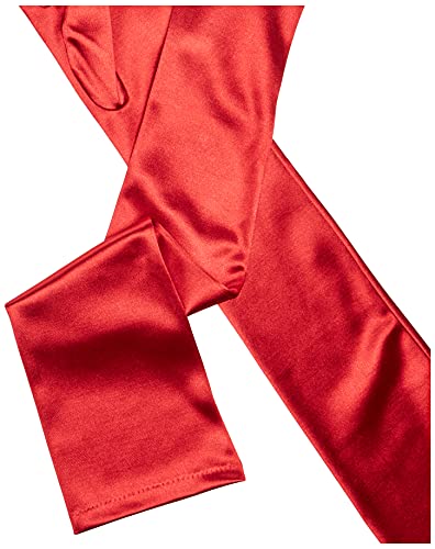 Leg Avenue Women's OS Extra Long Satin Gloves, Red, One Size