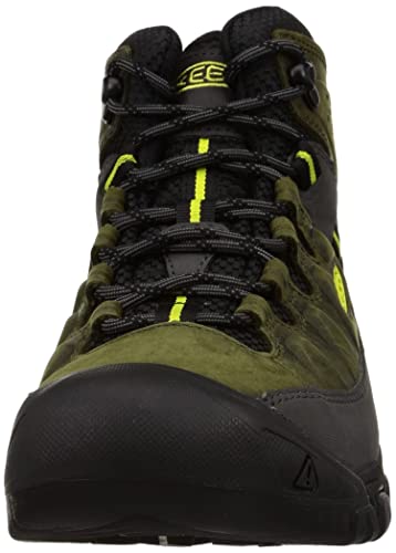 KEEN Men's Targhee 3 Mid Height Waterproof Hiking Boots, Forest Night/Evening Primrose, 11