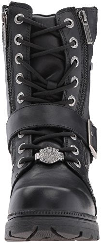 HARLEY-DAVIDSON FOOTWEAR Women's Talley Ridge Motorcycle Boot, Black, 5.5 M US