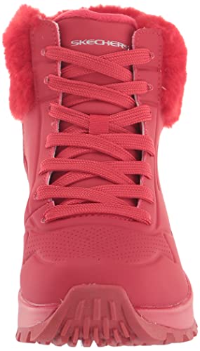 Skechers Women's Sneaker Fashion Boot, RED, 8