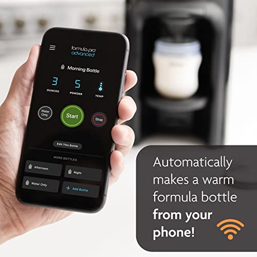 Baby Brezza Formula Pro Advanced WiFi Formula Dispenser Machine - Automatically Mix a Warm Formula Bottle Instantly - Easily Make Bottle with Automatic Powder Blending.