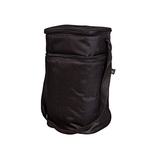 J.L. Childress 6 Bottle Cooler, Insulated Breastmilk Cooler and Lunch Bag for Baby Food and Bottles, Leak-Proof and Heat-Sealed, Ice Pack Included, Black, 1 Count (Pack of 1)