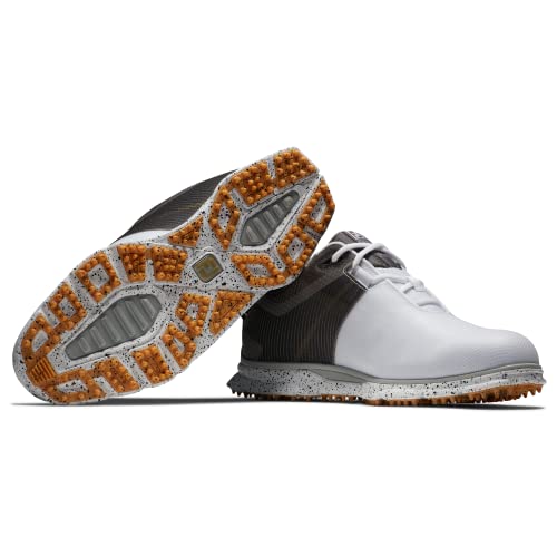 FootJoy Men's Pro|sl Sport Golf Shoe, White/Black/Gold, 9