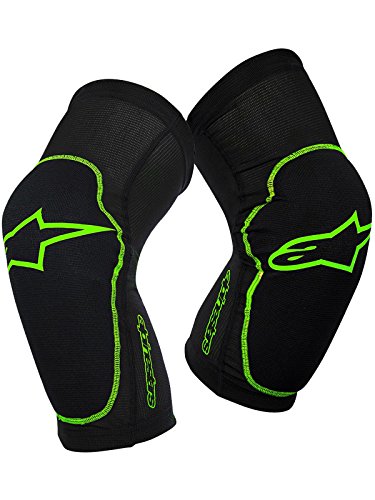 Alpinestars Paragon Knee Protector, Black Bright Green, X-Small