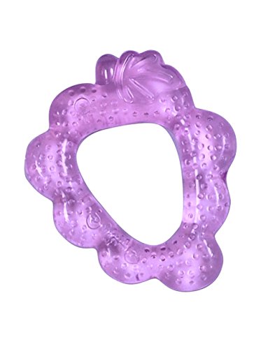 green sprouts Fruit Cooling Teether | Soothes gums and promotes healthy oral development | Safer plastic filled with sterilized water, Chill for extra relief, Textured surface to massage gums