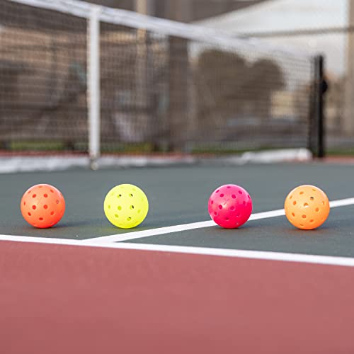 Franklin Sports X-40 Pickleballs - Outdoor Pickleballs - 3 Pack - USA PICKLEBALL APPROVED - Pink - Official Ball of US Open Pickleball Championships