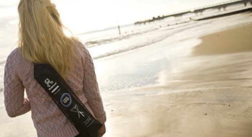 Walkstool - Comfort Model - Black and Silver - 3 Legged Folding Stool in Aluminium - Height 18' to 30' - Maximum Load 440 to 550 Lbs - Made in Sweden