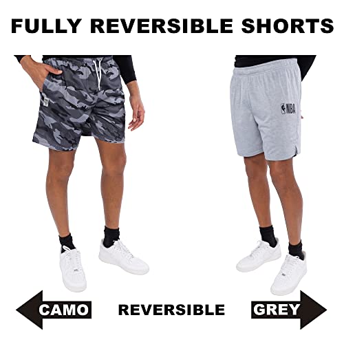 Ultra Game NBA Men's Active Locker Room Short, Black Camo, X-Large