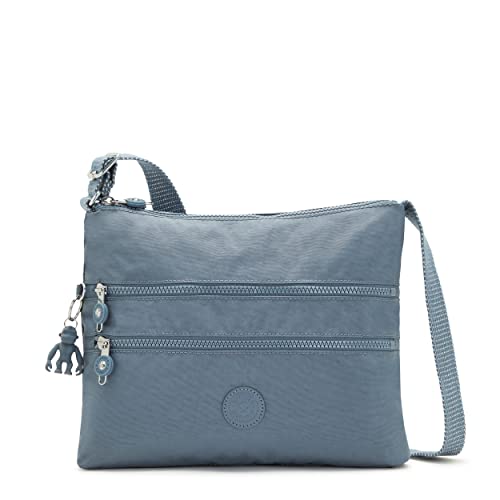 Kipling Women’s Alvar Crossbody, Super Light, Durable Messenger, Nylon Shoulder Bag, Brush Blue