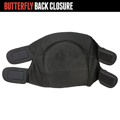 Triple Eight Street Knee Pads for Skateboarding Adjustable Straps (1 Pair), Black, Large