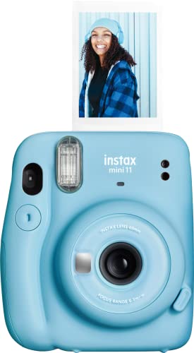 Fujifilm Instax Mini 11 Instant Camera - Sky Blue 4.8' x 4.2' x 2.6'