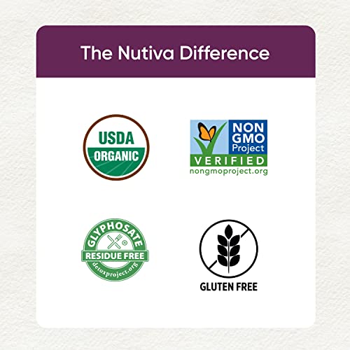 Nutiva Organic Premium Raw Black Chia Seeds, 6 Oz, USDA Organic, Non-GMO, Whole 30 Approved, Vegan, Gluten-Free and Keto, Nutrient-Dense Seeds with 3g Protein and 5g Fiber for Salads, Yogurt and Smoothies