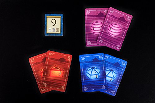 Lanterns: The Harvest Festival, Fast Paced Card Game Set, 2-4 Players, 30 Min Playing Time, Place Tiles to Adorn the Palace Lake with Floating Lanterns, Earn the Most Honor Before the Festival Begins