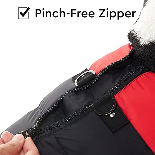 Gooby Padded Vest Dog Jacket - Pink, Small - Warm Zip Up Dog Vest Fleece Jacket with Dual D Ring Leash - Winter Water Resistant Small Dog Sweater - Dog Clothes for Small Dogs Boy and Medium Dogs