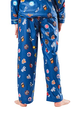 Ultra Game NBA Multi Team Youth 2 Piece Soft Tee Shirt and Lounge Pants Sleepwear Loungewear Pajama Set, Team Color, 8, S