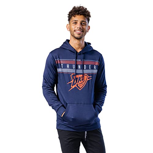 Ultra Game NBA Oklahoma City Thunder Mens Fleece Midtown Pullover Sweatshirt, Team Color, XX-Large