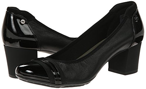 8 US Anne Klein womens Guardian Leather pumps shoes, Black