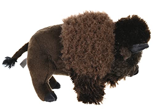 WILD REPUBLIC Bison, Cuddlekins, Stuffed Animal, 12 inches, Gift for Kids, Plush Toy, Fill is Spun Recycled Water Bottles