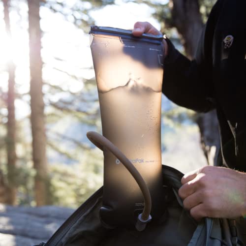 HydraPak Force Ultra-Durable Water Bladder/Reservoir for Hydration Backpacks, 3-Liter (100 oz.), Insulated Tube, Safe and Reliable
