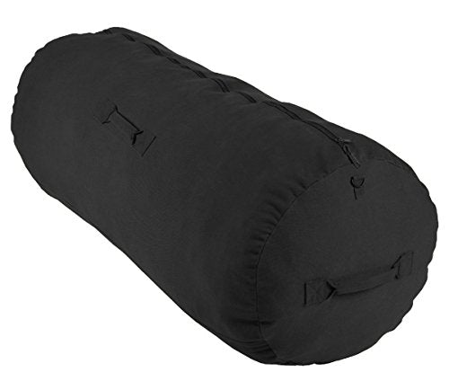 Deluxe Duffel Bag w/Zipper, Black - 42'X15'X15'