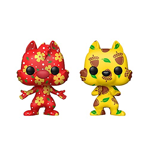 Funko Pop! Artist Series: Disney Treasures of The Vault - Chip and Dale (Pack of 2), Amazon Exclusive ,3.25 inches