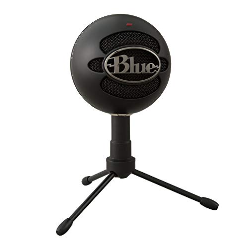 Logitech for Creators BlueSnowball iCE USB Microphone for PC, Mac, Gaming, Recording, Streaming, Podcasting, with Cardioid Condenser Mic Capsule, Adjustable Desktop StandandUSB cable, PlugandPlay – Black