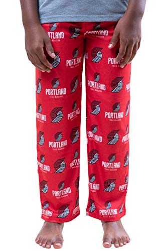 NBA Portland Trail Blazers Boston Celtics Boys 2 Piece Pjs Lounge Pants and Tee Set, Red, 8