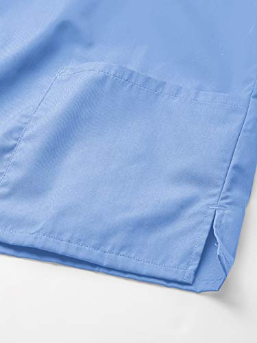 Cherokee Men and Women S Scrubs Set Workwear Originals Top and Pant WW530C, Ciel