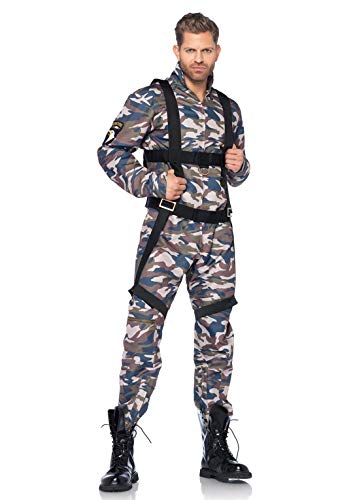 Leg Avenue Men's 2 Piece Paratrooper, Camo, X-Large