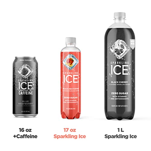 Sparkling Ice Pink Variety Pack, Flavored Sparkling Water, Zero Sugar, with Vitamins and Antioxidants, 17 fl oz, 12 count (Black Cherry, Peach Nectarine, Coconut Pineapple, Fruit Punch)
