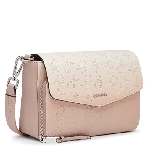 Calvin Klein Ava Novelty Demi Shoulder Bag, Goat Multi Perf Logo
