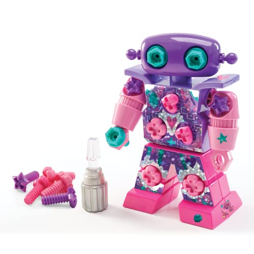 Educational Insights Design and Drill Sparklebot Robot Toy, 23-Piece Set, Kids Drill Sets, STEM Toys, Gift for Kids Ages 3+