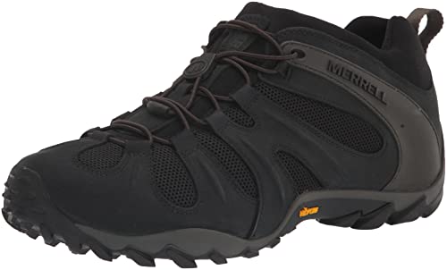 Merrell Men's CHAM 8 Stretch Hiking Shoe, Black,11.5 M US