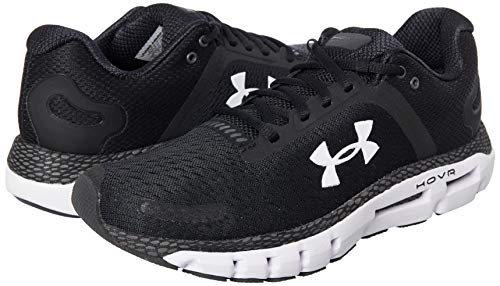 Under Armour mens Hovr Infinite 2 Running Shoe, Black/White, 8.5 US