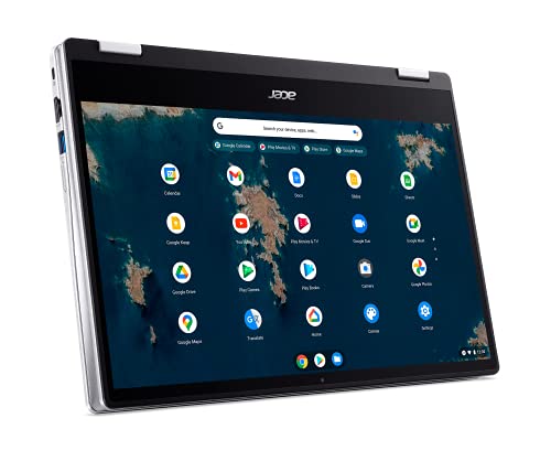 Acer Chromebook Spin 314 Convertible Laptop | Intel Pentium Silver N6000 | 14' Full HD IPS Touch Display | 8GB LPDDR4X | 64GB eMMC | Intel Wi-Fi 6 AX201 | Backlit KB | Chrome OS | CP314-1HN-P138